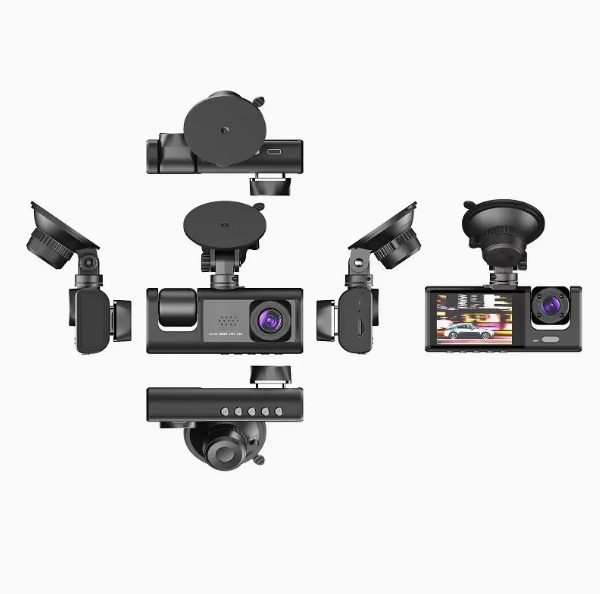 كاميرا السيارة ثلاثية العدسات – Triple Lens Dash Cam
